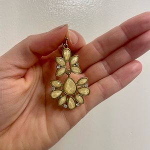 Cream beautiful earrings